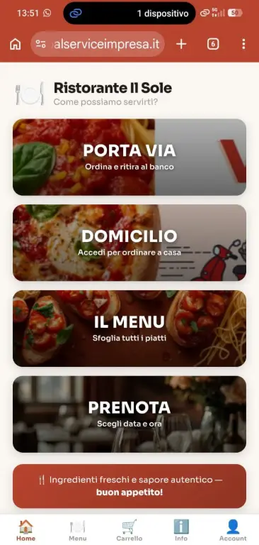 Menu digitale
