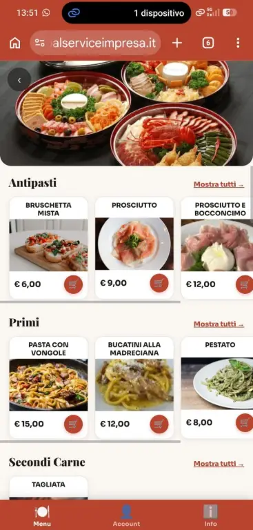 Menu digitale