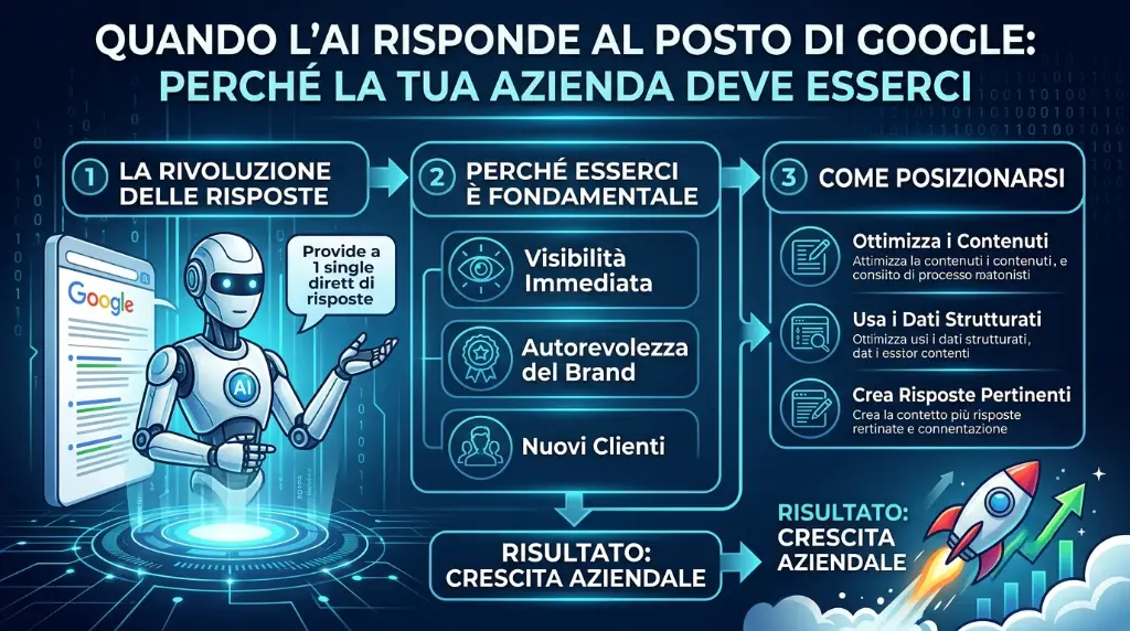 Quando l'AI risponde al posto di Google: perché la tua azienda deve esserci